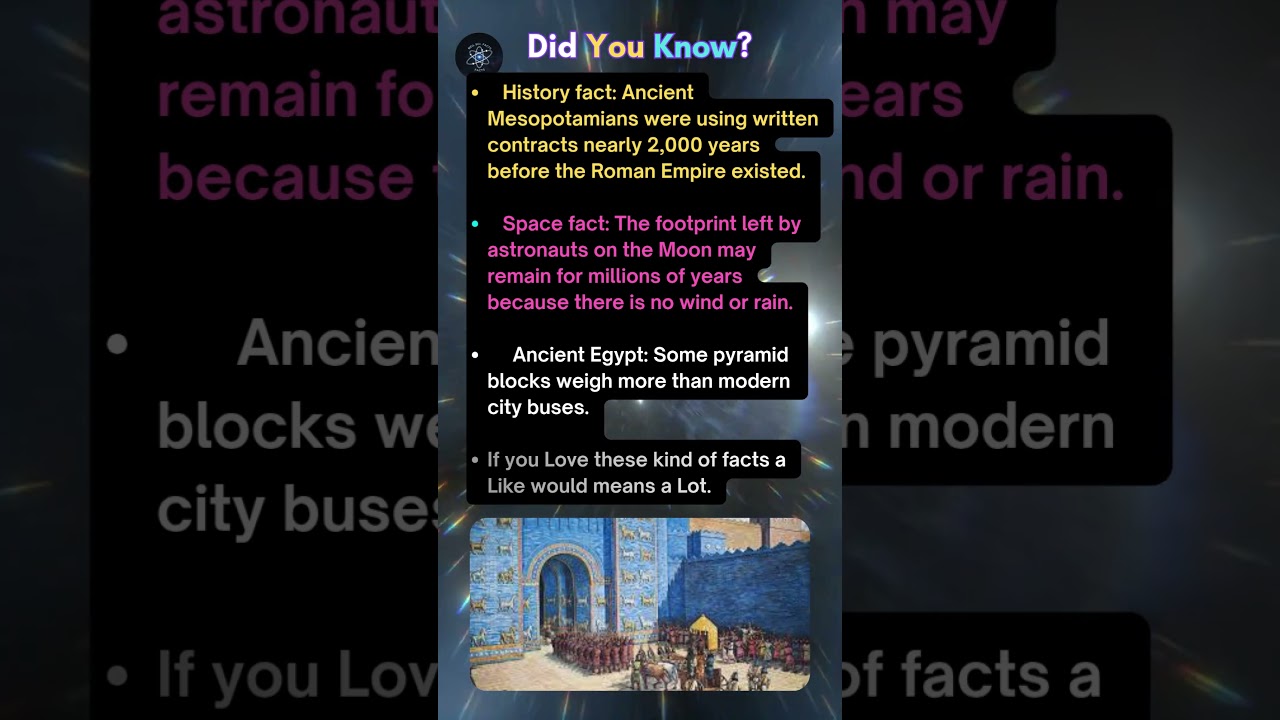 3 Incredible Facts About Space & Ancient History #facts