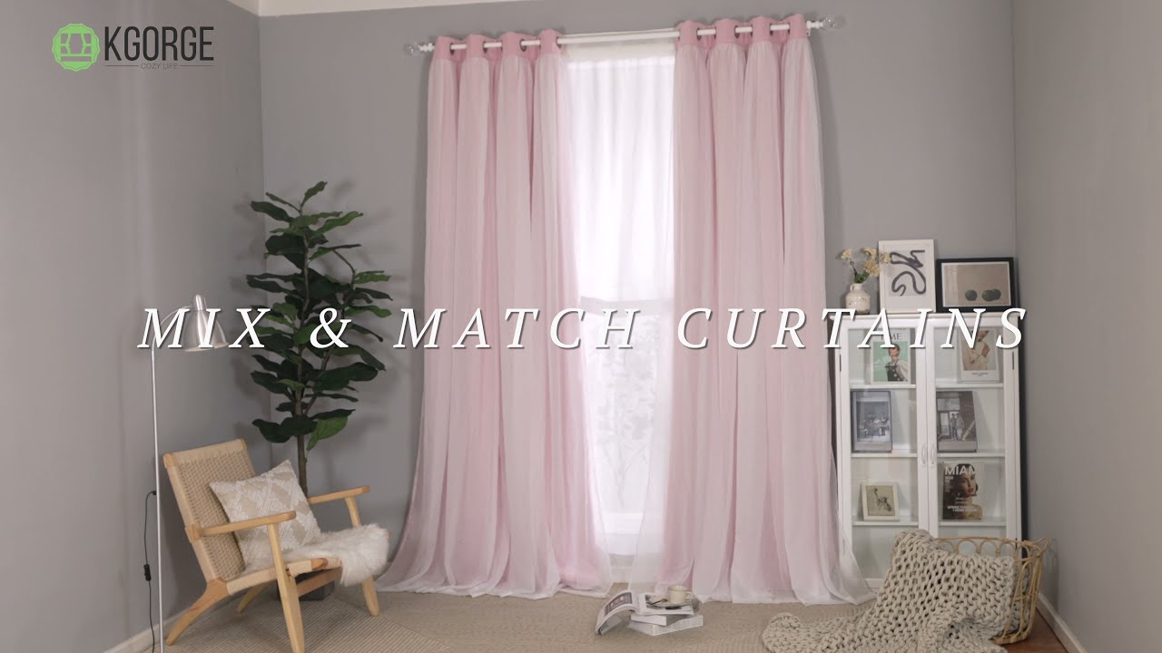 Exclusive Blackout & Sheer Curtains In Pink! | Kgorge curtains