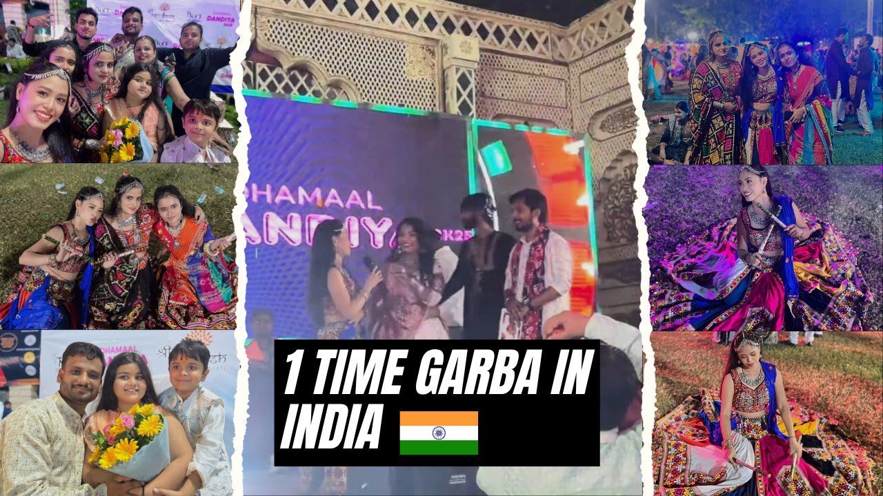 Garba Time First Time garba dance | garba dance performance | Garba at Indore ...