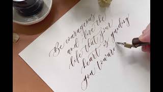Be courageous | modern calligraphy | cottontail