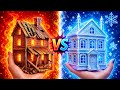 ホット vs コールド ドールハウス 🔥❄️ 123 GO! トレンズによる極端な変身