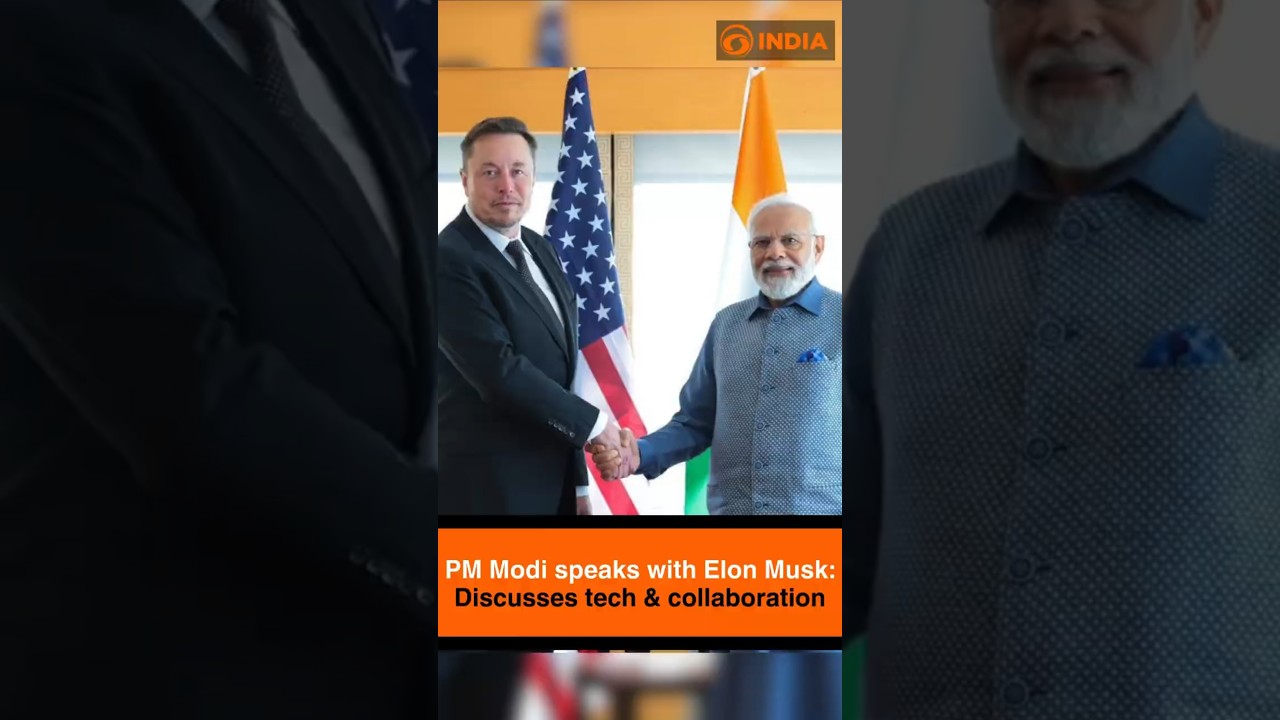 PM Modi speaks with Elon Musk: Discusses tech & collaboration