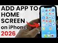 How to Add App Back to Home Screen on iPhone