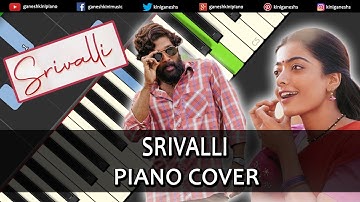 Srivalli Song Pushpa | Piano Cover Chords Hindi Music Instrumental Tutorial By Ganesh Kini