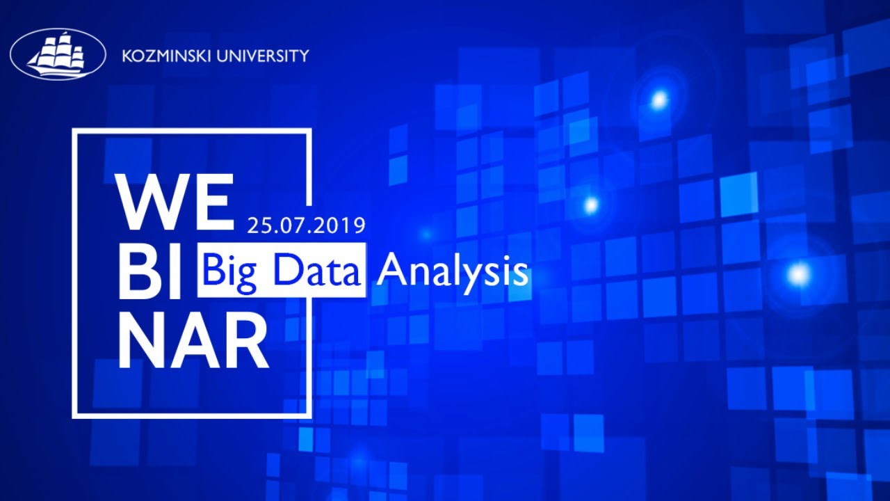 Big Data Analysis Webinar 25.07.2019 - YouTube