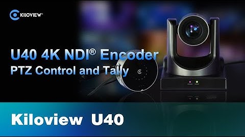 U40P60 NDI Encoder with USB, PTZ Control and Tally
