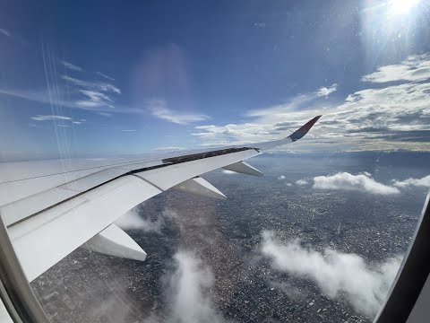 JALエアバスA350③ 着陸　東京23区上空→羽田空港着