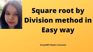 square root by division method in easy way