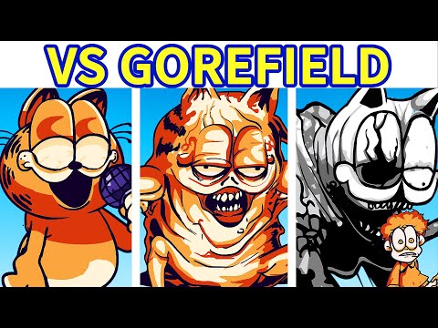 Friday Night Funkin': VS Gorefield (Horror Garfield) FULL WEEK + Cutscenes - FNF Mod/Garfield & Jon