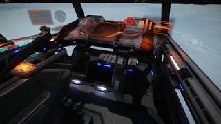 Elite Dangerous мой полёт над небольшой ледяной планеткой с кольцом