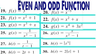 Even and Odd Function || Calculus and Analytical Geometry || Thomas Calculus