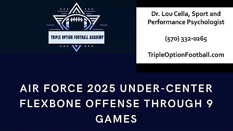 Air Force 2025 Under-Center Flexbone Offense Through 9 Games