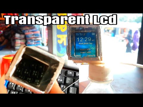 Make a transparent mobile display at home