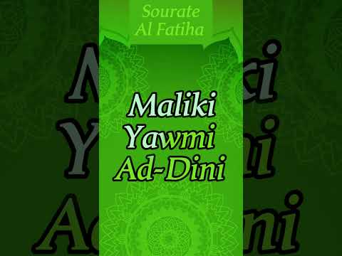 Sourate Al-Fatiha phonétique