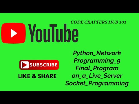 Python Network Programming 9   Final Program on a Live Server   Socket Programming