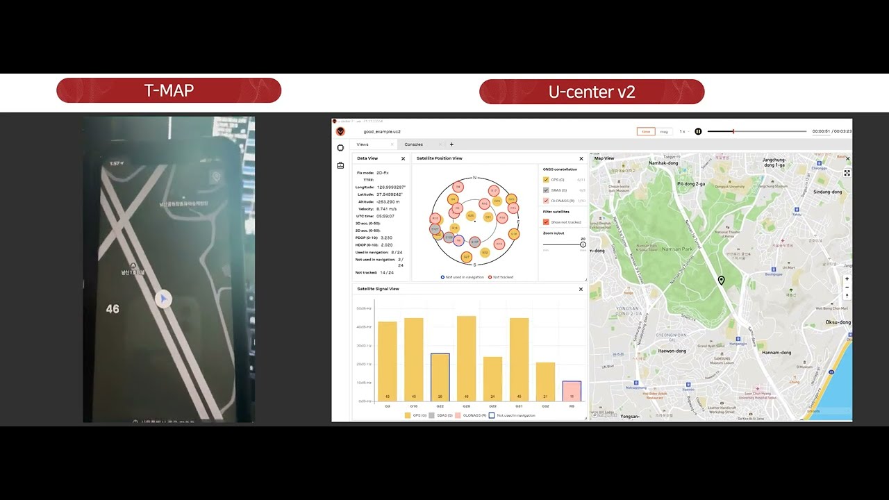 uGPS (Underground GPS) operates in Namsan tunnel No.1 Seoul Korea