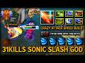 ULTRA SONIC SLASH SPEED CARRY GOD JUGGERNAUT | 31KILLS WITH CRAZY ATTACK SPEED BUILD 7.41C DOTA 2