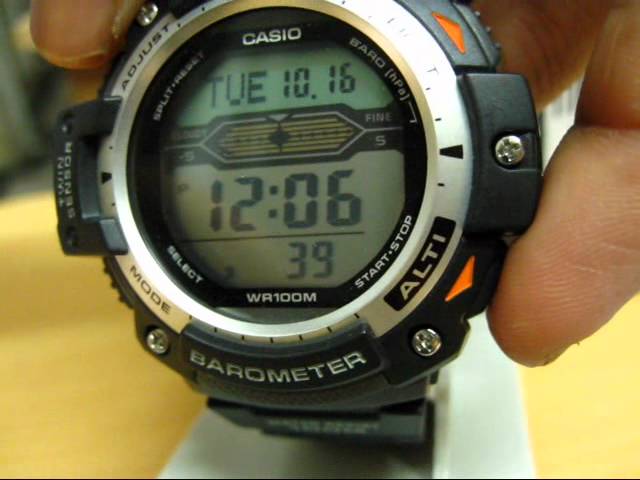 Casio SGW 300H watch (Barometer-Altimeter & Thermometer) YouTube