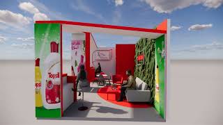 Información 3D Booth design animation video Actualización