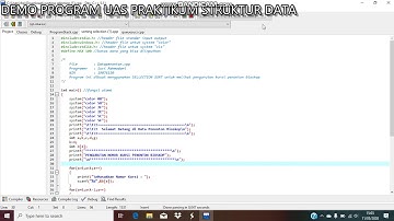 DEMO PROGRAM UAS PRAKTIKUM STRUKTUR DATA