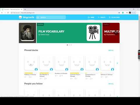 How to use Tinycards