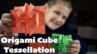 Origami Cube Tessellation (How To Fold)