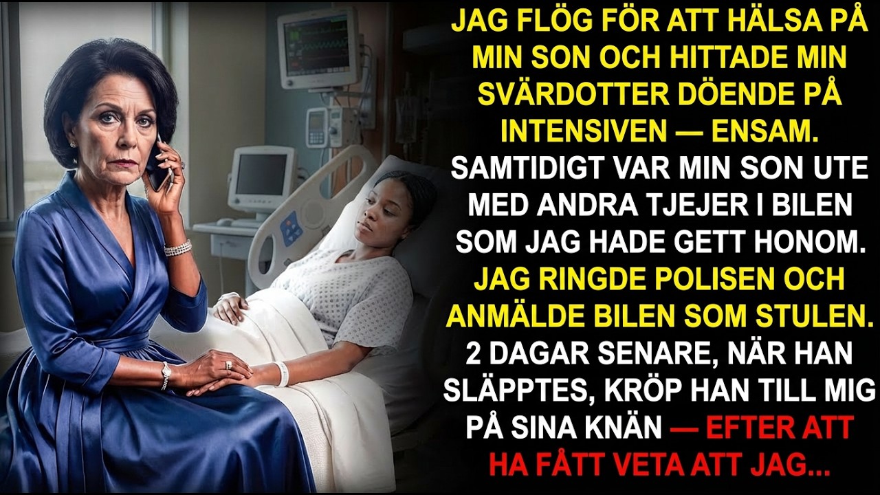 Min son åkte runt med tjejer medan hans fru låg för döden — mitt svar krossade honom.