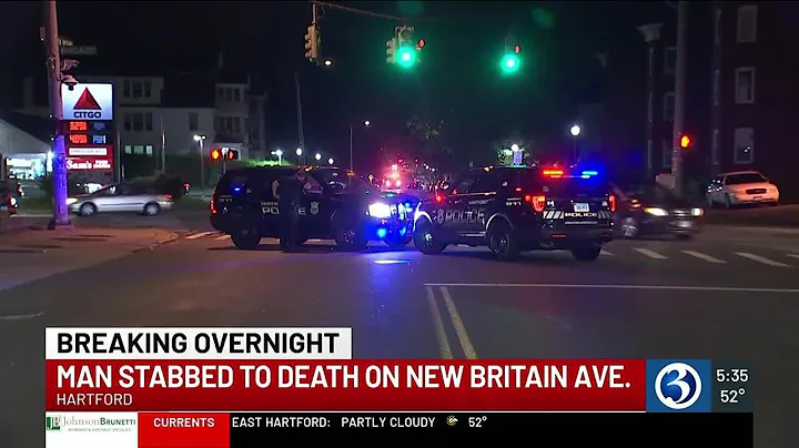 38-year-old man stabbed to death on New Britain Avenue, Hartford police say