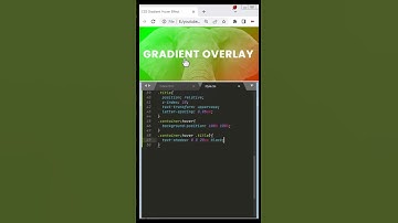 CSS Gradient Image Overlay | HTML CSS #shorts #css #coding #cssanimation #webdesign #trending