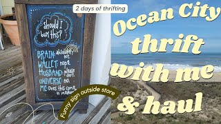 Ocean city thrift with me, in car, thrift stores, consignment,  haul to sell on line for a profit.