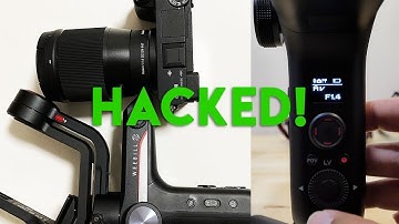 Zhiyun Weebill-S SONY HACK! - How to get the Camera Settings to Display on the LCD