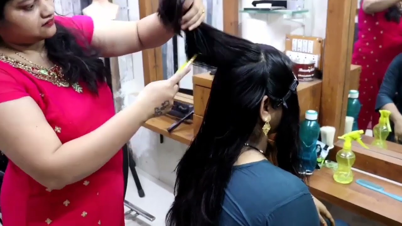 Long layar hair cut