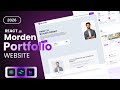Build a Modern Portfolio Website Using React.JS, Tailwind CSS & framer motion
