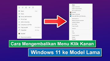 GAMPANG‼ Begini CARA MENGEMBALIKAN MENU KLIK KANAN (Context Menu) WINDOWS 11 ke MODEL LAMA