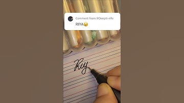 Riya in cursive #ytshorts #cursive #riya #name #viralvideos #penmanship #handwriting