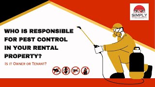 WHO IS RESPONSIBLE FOR PEST CONTROL ON YOUR RENTAL PROPERTY IS IT TENANT OR OWNER