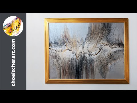 🌋Fall of Sauron - Swipe and Tilt Acrylic Pour Painting🌋