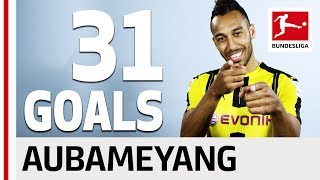 Pierre-Emerick Aubameyang - All his Goals 2016\/2017 Season