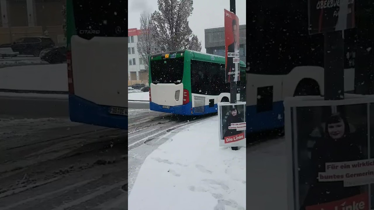 Germering Bahnhof im Schnee 😁