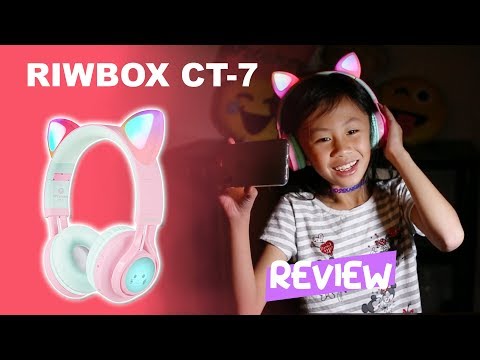 RIWBOX CT-7 CAT EAR BLUETOOTH HEADPHONE | UNBOXING & REVIEW