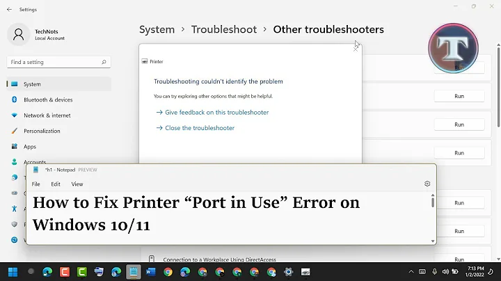 How to Fix Printer Port in Use Error on Windows 10 11