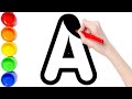 Learn to Draw the Alphabet A-Z: | preschool learning videos | Easy &amp; Fun for Beginners!