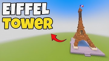 Minecraft: Easiest Eiffel Tower Build Tutorial!