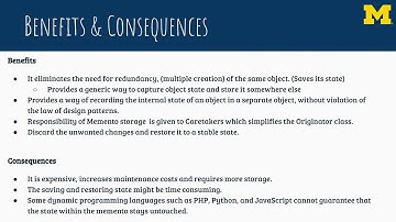 CIS 476 - Memento Design Pattern Klisa Corbaxhi