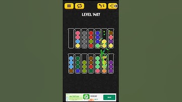 Ball sort puzzle level 1407