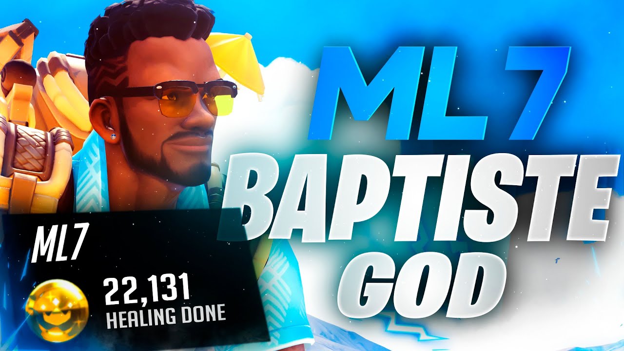 ml7 Baptiste God - 22k Healing Done! [ Overwatch Season 30 Top 500 ]