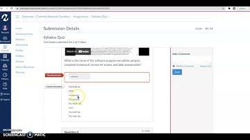 Accessing feedback on a Canvas quiz 2