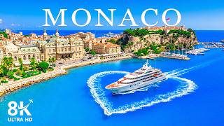 Monaco 8K Drone Footage | Monte Carlo Harbor, Luxury Yachts & Unreal Riviera Views