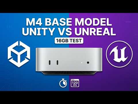Mac mini M4 Game Dev Benchmark Unity HDRP FPS vs Unreal Engine