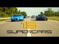 CRUISING WITH 15 SUPERCARS